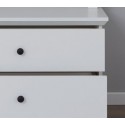 Baxter bænk med skuffer i møbelplade B81 cm - Hvid