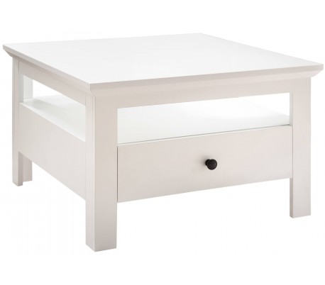 Baxter vitrineskab i møbelplade og glas H129 cm - Hvid