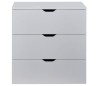 Basix kommode i møbelplade H80 cm - Hvid