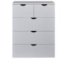 Basix kommode i møbelplade H101 cm - Hvid