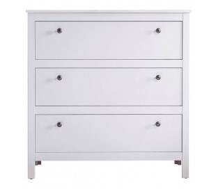 Basix kommode i møbelplade H80 cm - Hvid