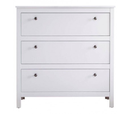 Basix kommode i møbelplade H80 cm - Hvid