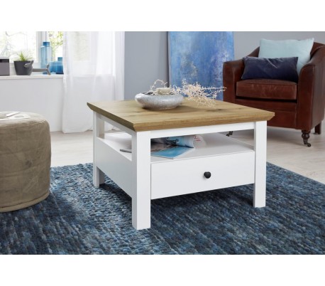 Baxter sofabord i møbelplade 70 x 70 cm - Hvid