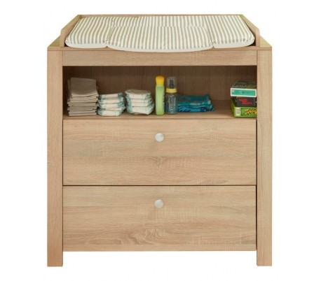 Olivia klædeskab i møbelplade H186 cm - Sonoma eg