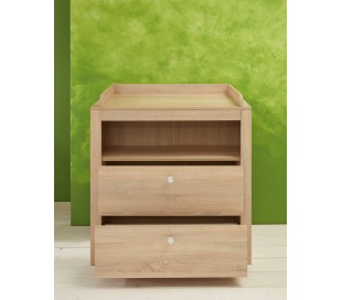 Olivia klædeskab i møbelplade H186 cm - Sonoma eg 2