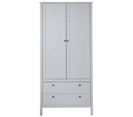 Olivia klædeskab i møbelplade H186 cm - Hvid