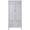 Olivia klædeskab i møbelplade H186 cm - Hvid