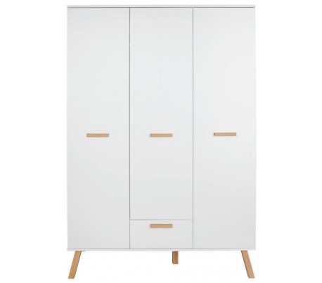 Matz klædeskab i møbelplade H190 cm - Grå/Bøg