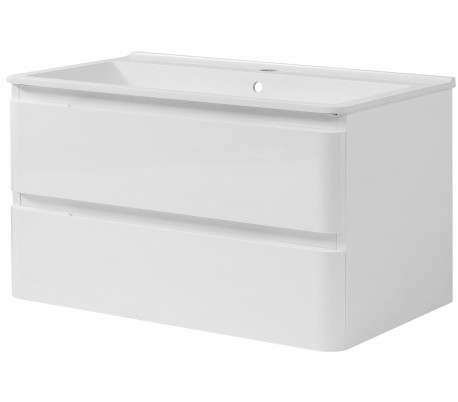 Miami komplet badmiljø B70 cm - Hvid højglans