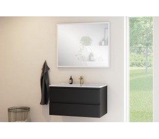 Miami komplet badmiljø B90 cm - Mat hvid 2