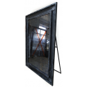 Industrielt gulvspejl med stativ 200 x 100 cm - Industrielt sort