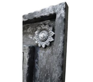 Industrielt gulvspejl med stativ 200 x 100 cm - Industrielt sort 2