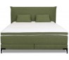Sunny kontinentalseng 140 x 200 cm med gavl - Grøn