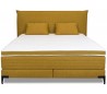 Sunny kontinentalseng 160 x 200 cm med gavl - Gul
