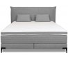 Sunny kontinentalseng 160 x 200 cm med gavl - Grå