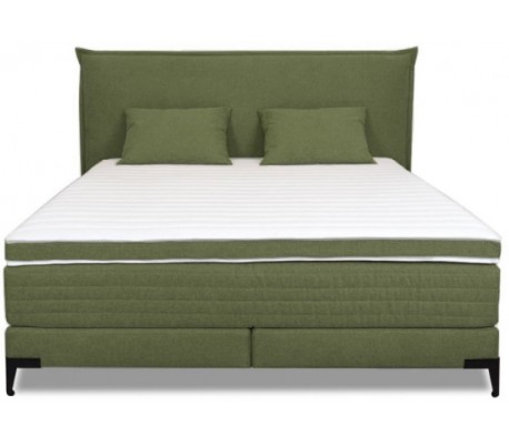 Sunny kontinentalseng 140 x 200 cm med gavl - Blå