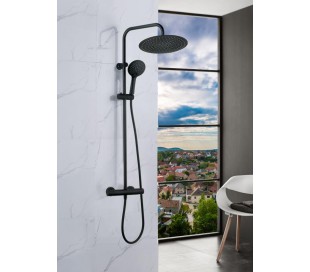 XO 1 Gulv armatur til badekar H106 cm - Mat sort 2