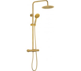 Bluerain luksus brusesæt m/termostat - Mat sort