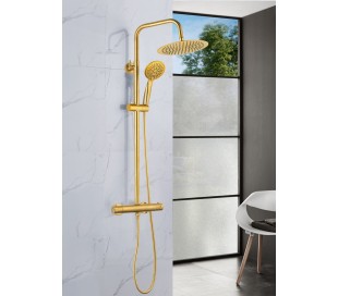 Bluerain luksus brusesæt m/termostat - Mat sort 2