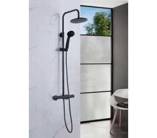 Bluerain brusesæt m/termostat - Gun black 2