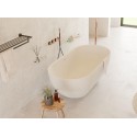 Ideavit Solidera fritstående badekar 150 x 76 cm Solid surface - Mat hvid