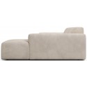 Karen venstrevendt chaiselong sofa i velour 250 x 185 cm - Beige