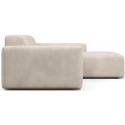 Karen venstrevendt chaiselong sofa i velour 250 x 185 cm - Beige