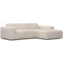 Karen venstrevendt chaiselong sofa i velour 250 x 185 cm - Beige