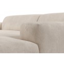 Karen venstrevendt chaiselong sofa i velour 250 x 185 cm - Beige