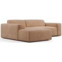 Karen venstrevendt chaiselong sofa i velour 250 x 185 cm - Beige