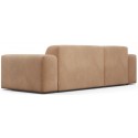 Karen venstrevendt chaiselong sofa i velour 250 x 185 cm - Beige