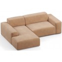 Karen venstrevendt chaiselong sofa i velour 250 x 185 cm - Beige