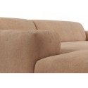Karen venstrevendt chaiselong sofa i velour 250 x 185 cm - Beige