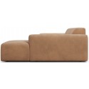 Karen højrevendt chaiselong sofa i velour 250 x 185 cm - Beige