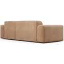 Karen højrevendt chaiselong sofa i velour 250 x 185 cm - Beige