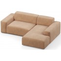 Karen højrevendt chaiselong sofa i velour 250 x 185 cm - Beige