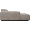 Karen venstrevendt chaiselong sofa i velour 250 x 185 cm - Kamelbrun