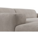 Karen venstrevendt chaiselong sofa i velour 250 x 185 cm - Kamelbrun