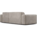 Karen højrevendt chaiselong sofa i velour 250 x 185 cm - Kamelbrun