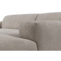 Karen højrevendt chaiselong sofa i velour 250 x 185 cm - Kamelbrun