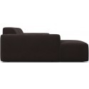 Karen venstrevendt chaiselong sofa i velour 250 x 185 cm - Taupe