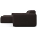 Karen venstrevendt chaiselong sofa i velour 250 x 185 cm - Taupe