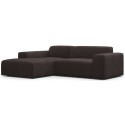 Karen venstrevendt chaiselong sofa i velour 250 x 185 cm - Taupe