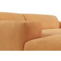 Karen venstrevendt chaiselong sofa i velour 250 x 185 cm - Olivengrøn