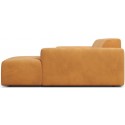 Karen højrevendt chaiselong sofa i velour 250 x 185 cm - Olivengrøn