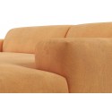 Karen højrevendt chaiselong sofa i velour 250 x 185 cm - Olivengrøn