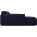 Karen venstrevendt chaiselong sofa i velour 250 x 185 cm - Lyseblå