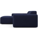 Karen venstrevendt chaiselong sofa i velour 250 x 185 cm - Lyseblå