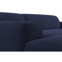 Karen venstrevendt chaiselong sofa i velour 250 x 185 cm - Lyseblå