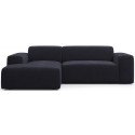 Karen venstrevendt chaiselong sofa i velour 250 x 185 cm - Blå